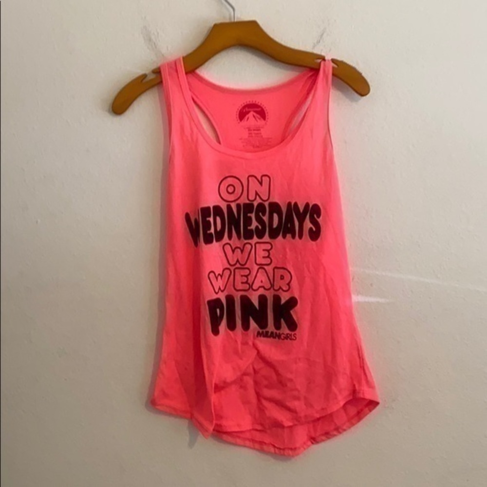 Paramount medium pink and black tank top